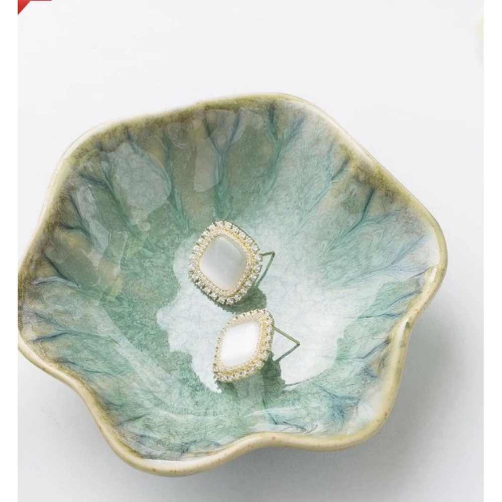 Ceramic Ring Dish, Jewelry Dish Holder, Small Trinket Tray Plate Set Of 2